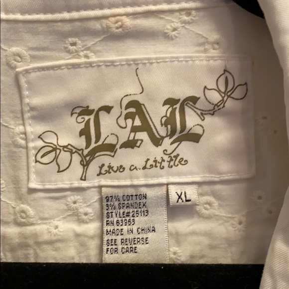 White Jean Jacket - Picture 2 of 5